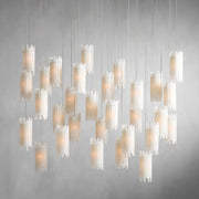 JC Gule Rectangular Chandelier