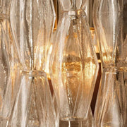 JC Italian Clear Glass Short Wall Sconce