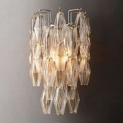 JC Italian Clear Glass Short Wall Sconce