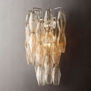 JC Italian Clear Glass Short Wall Sconce