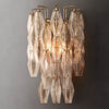 JC Italian Clear Glass Short Wall Sconce