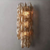 JC Italian Smoke Glass Grand Wall Sconce