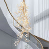 JC Ceramic Ginkgo Spiral Linear Chandelier