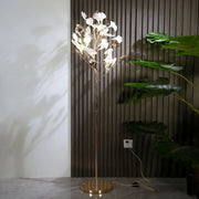 JC Gingko Ceramic Leaf Floor Lamp