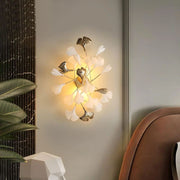 JC Gingko Ceramic Wall Sconce Lamp