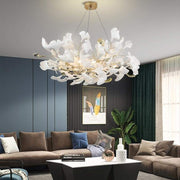 JC Ceramic Ginkgo Petal Chandelier