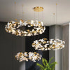 JC Ginkgo Rings Branch Chandelier