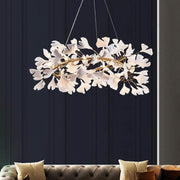 JC Ceramic Ginkgo Round Chandelier