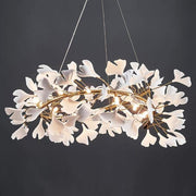 JC Ceramic Ginkgo Round Chandelier