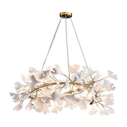 JC Ceramic Ginkgo Round Chandelier