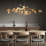 JC Gold Leaf Chandelier