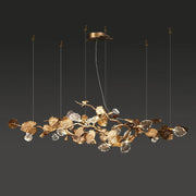 JC Gold Leaf Chandelier