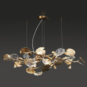 JC Gold Leaf Chandelier