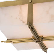 JC Alabaster Gotham Flush Mount Ceiling Light