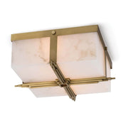 JC Alabaster Gotham Flush Mount Ceiling Light