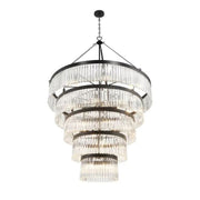 Grent 5-Tier Round Crystal Chandelier 48" - jchandelier