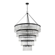 Grent 5-Tier Round Crystal Chandelier 48" - jchandelier