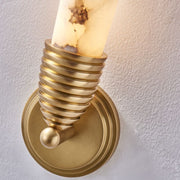 JC Gypsum Alabaster LED Wall Sconce