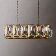 JC Aubrey  Crystal Rectangular Chandelier 42"