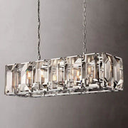 JC Aubrey  Crystal Rectangular Chandelier 42"