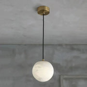 Theseus Alabaster Ball Pendant Light