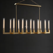 JC Prismatic Candlestick Series Glass Chandelier