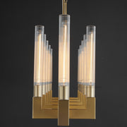 JC Prismatic Glass Linear Chandelier 67"