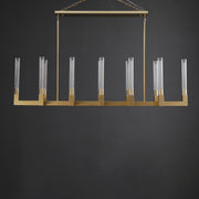 JC Prismatic Glass Linear Chandelier 55"