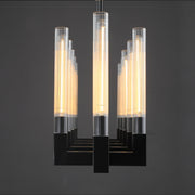 JC Prismatic Glass Linear Chandelier 67"