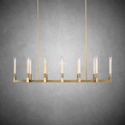 JC Prismatic Glass Linear Chandelier 55"