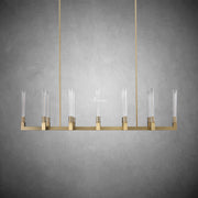 JC Prismatic Glass Linear Chandelier 55"