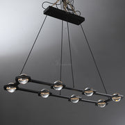 JC Newton Rectangular Chandelier 54", 72"