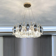 JC Luxurious K9 Crystal Chandelier Modern Ceiling Light Fixtures Set