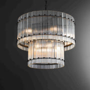 JC Sofil 2-Tier Round Chandelier 37"