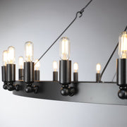 Camina Vintage Filament 2-Tier Chandelier