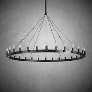 Camina Vintage Candelabra Round Chandelier