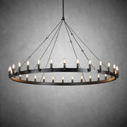 Camina Vintage Candelabra Round Chandelier