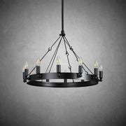 Camina Vintage Candelabra Round Chandelier