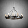 Camina Vintage Candelabra Round Chandelier