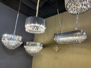 JC Alicante Tiered Round Crystal Chandelier