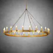 Camina Vintage Candelabra Round Chandelier