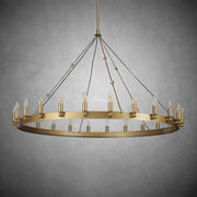 Camina Vintage Candelabra Round Chandelier