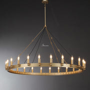 JC Caminare Vintage Candelabra Round Chandelier