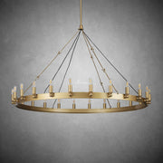 JC Caminare Vintage Candelabra Round Chandelier