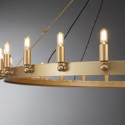 JC Caminare Vintage Filament Round Chandelier