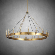 Camina Vintage Candelabra Round Chandelier