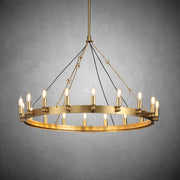 JC Caminare Vintage Candelabra Round Chandelier