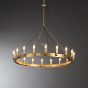 JC Caminare Vintage Candelabra Round Chandelier