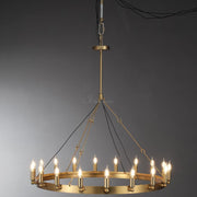 JC Caminare Vintage Candelabra Round Chandelier