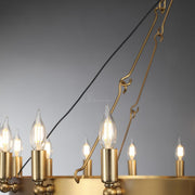 Camina Vintage Candelabra Round Chandelier